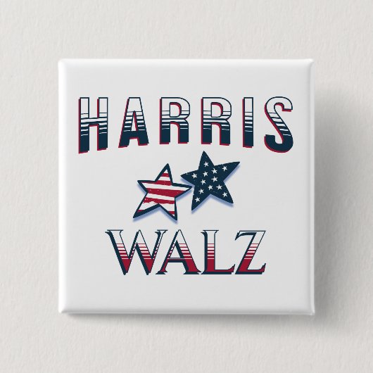 Kamala Harris und Tim Walz 2024 Button (Vorderseite)