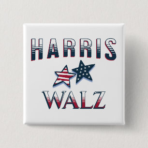 Kamala Harris und Tim Walz 2024 Button