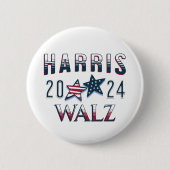 Kamala Harris und Tim Walz 2024 Button (Vorderseite)