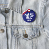 Kamala Harris und Tim Walz 2024 Button (Beispiel)