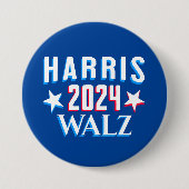 Kamala Harris und Tim Walz 2024 Button (Vorderseite)