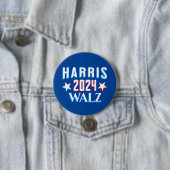 Kamala Harris und Tim Walz 2024 Button (Beispiel)
