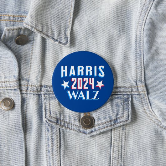 Kamala Harris und Tim Walz 2024 Button (Beispiel)
