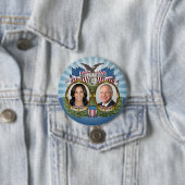 Kamala Harris und Tim Walz 2024 - Classic Jugate Button (Beispiel)