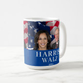 Kamala Harris und Tim Walz 2024 Kaffeetasse (VorderseiteRechts)