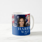 Kamala Harris und Tim Walz 2024 Kaffeetasse (VorderseiteRechts)
