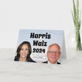 Kamala Harris und Tim Walz 2024 Karte