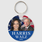 Kamala Harris und Tim Walz 2024 Schlüsselanhänger (Vorderseite)
