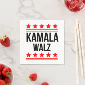 Kamala Harris und Tim Walz 2024 Serviette (Beispiel)
