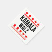 Kamala Harris und Tim Walz 2024 Serviette (Ecke)