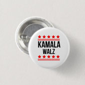 Kamala Harris und Tim Walz  Button (Vorne & Hinten)