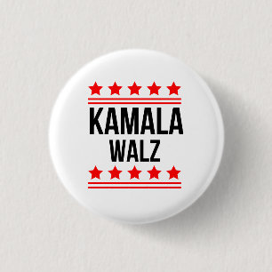 Kamala Harris und Tim Walz Button
