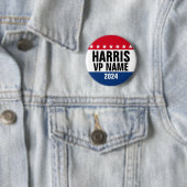 Kamala Harris und Vice Pres 2024 - Classic Design Button (Beispiel)