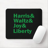 Kamala Harris und Waltz Joy Liberty Funny Mousepad (Mit Mouse)