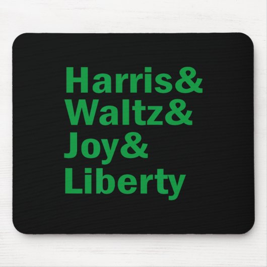 Kamala Harris und Waltz Joy Liberty Funny Mousepad (Vorne)