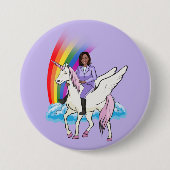 Kamala Harris Unicorn 2024 Button (Vorderseite)