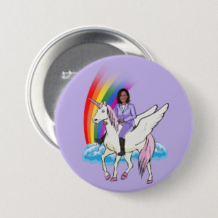 Kamala Harris Unicorn 2024 Button