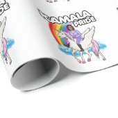 KAMALA HARRIS UNICORN PRIDE GESCHENKPAPIER (Rolleneckpunkt)