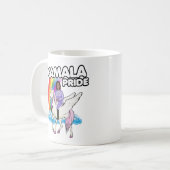 KAMALA HARRIS UNICORN PRIDE KAFFEETASSE (Vorderseite Links)