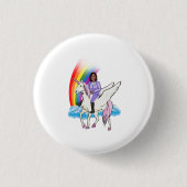 KAMALA HARRIS UNICORN UND RAINBOW BUTTON (Vorderseite)