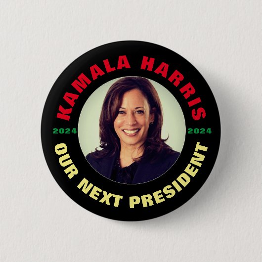 Kamala Harris Unser nächster Präsident Button (Vorderseite)