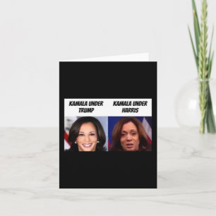 Kamala Harris unter Trump Funny Trump-Unterstützer Karte
