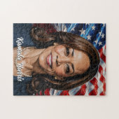 Kamala Harris US Flagge Puzzle (Horizontal)