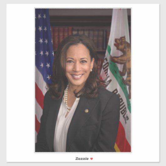 Kamala Harris US-Vizepräsident, Biden 2024 Aufkleber (Blatt)