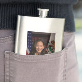 Kamala Harris US-Vizepräsident, Biden 2024 Flachmann (Beispiel)