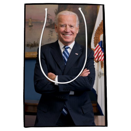 Kamala Harris US-Vizepräsident, Biden 2024 Large Mittlere Geschenktüte (Vorderseite)