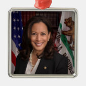 Kamala Harris US-Vizepräsident, Biden 2024 Ornament Aus Metall (Vorne)