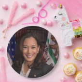 Kamala Harris US-Vizepräsident, Biden 2024 Pappteller (Party)