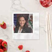 Kamala Harris US-Vizepräsident, Biden 2024 Serviette (Beispiel)