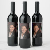 Kamala Harris US-Vizepräsident, Biden 2024 Weinetikett (Flaschen)