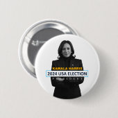 Kamala Harris USA 2024 Präsident Button (Vorne & Hinten)