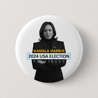 Kamala Harris USA 2024 Präsident Button