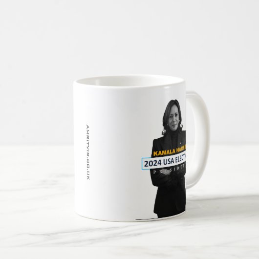 Kamala Harris USA 2024 Präsident Kaffeetasse (VorderseiteRechts)