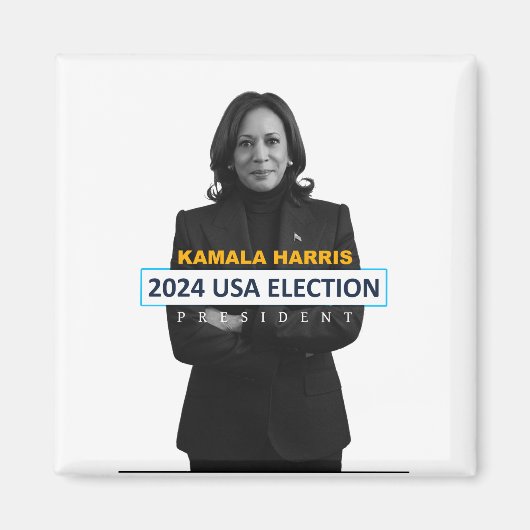 Kamala Harris USA 2024 Präsident Magnet (Vorne)