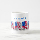 Kamala Harris USA Flag Balloon Alphabets Elections Kaffeetasse (Mittel)