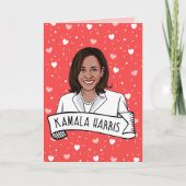 Kamala Harris Valentinstag Karte (Vorderseite)