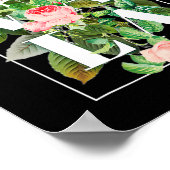 Kamala Harris Vintag Floral Weibchen Poster (Ecke)