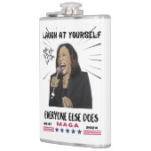 Kamala Harris Vinyl Wrapped Flask Flachmann (Links)