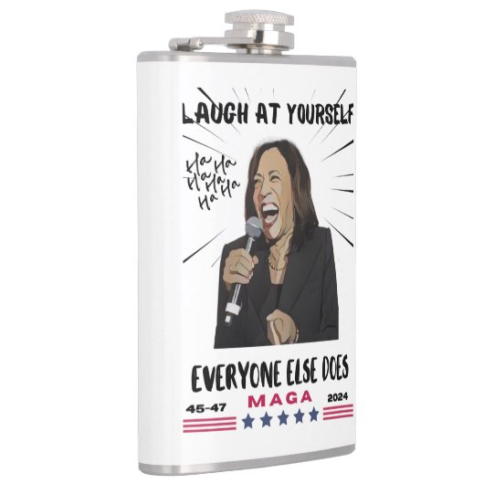 Kamala Harris Vinyl Wrapped Flask Flachmann (Rechts)
