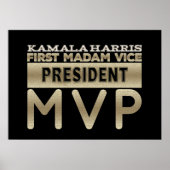 Kamala Harris Vizepräsidentin MVP Poster (Vorne)