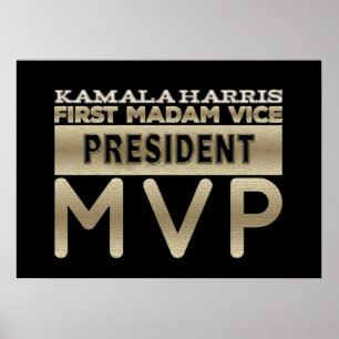 Kamala Harris Vizepräsidentin MVP Poster