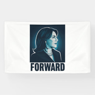 Kamala Harris Vorwärts 2024 Präsidentschaftswahl Banner