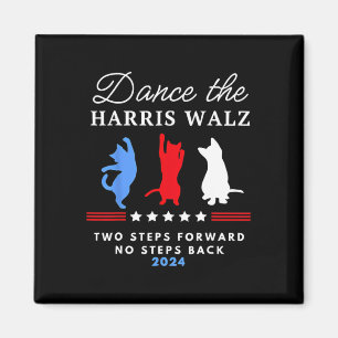 Kamala Harris W 2024 Waltz Dance 2 Schritte nach v Magnet