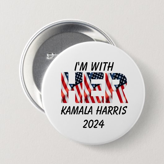 Kamala Harris Wahl 2024 Button (Vorne & Hinten)