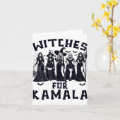 Kamala Harris Wahl 2024 Halloween Karte (Gelbe Blume)