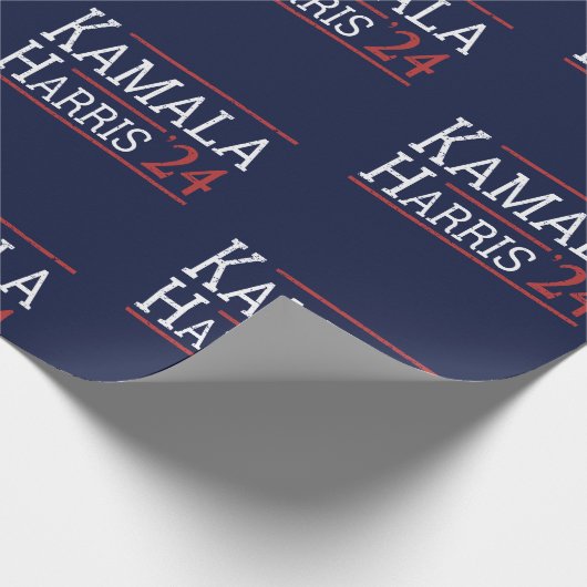 Kamala Harris Wahl 2024 I Geschenkpapier (Ecke)